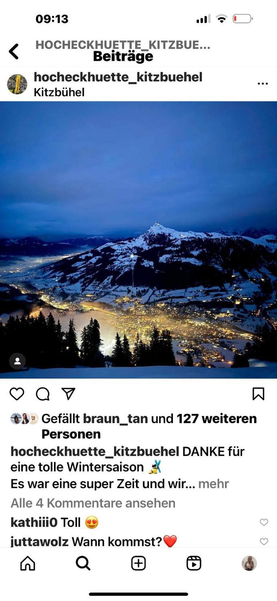Hocheckhuette On Top Of The Kitzbuehel Hahnenkamm Mountain Exterior foto
